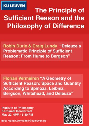 Poster for The Principle of Sufficient Reason and the Philosophy of Difference
